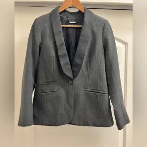 Trina Turk Satin Lapel Fitted Blazer