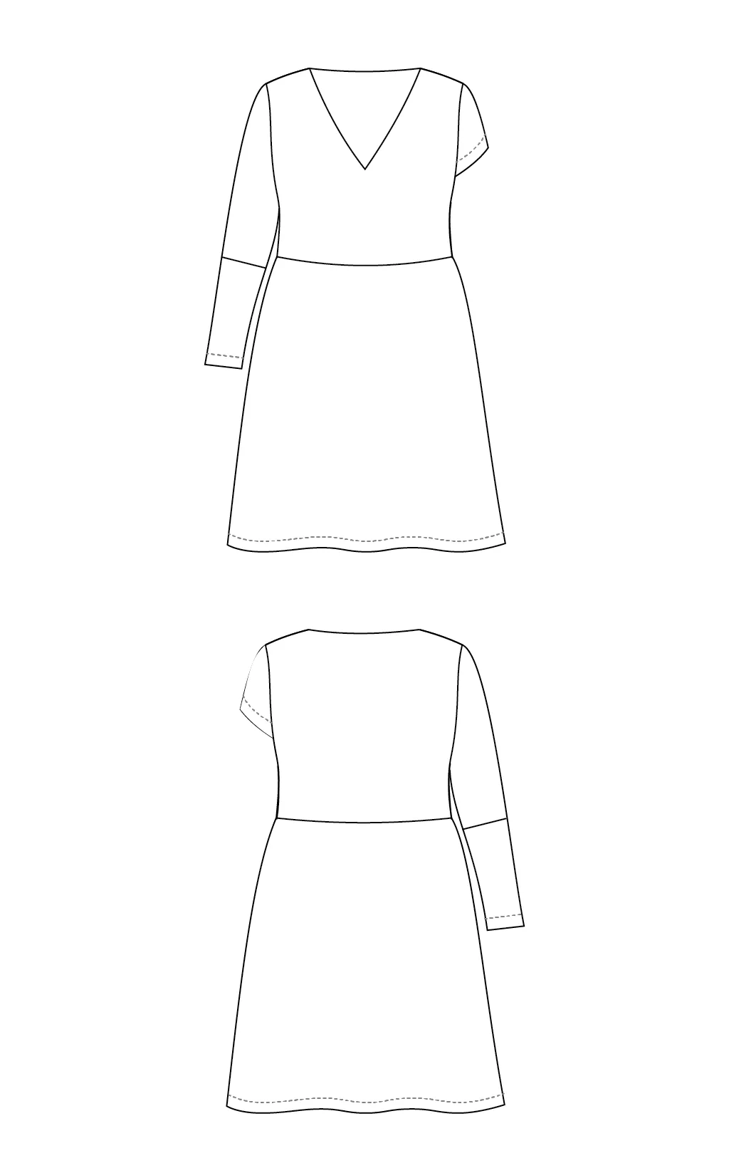 Turner Dress 12-28 printed pattern