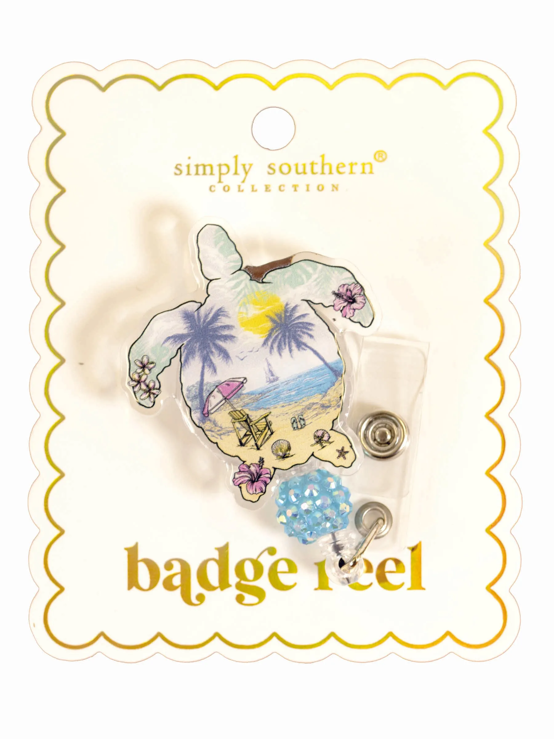 Turtle Badge Reel by Simply Southern