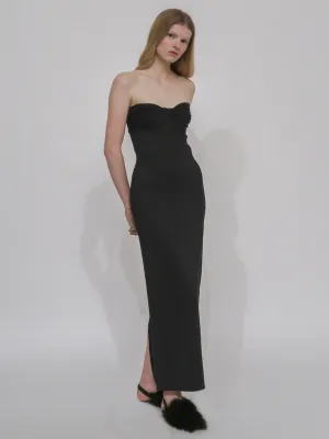 TWIST STRAPLESS DRESS