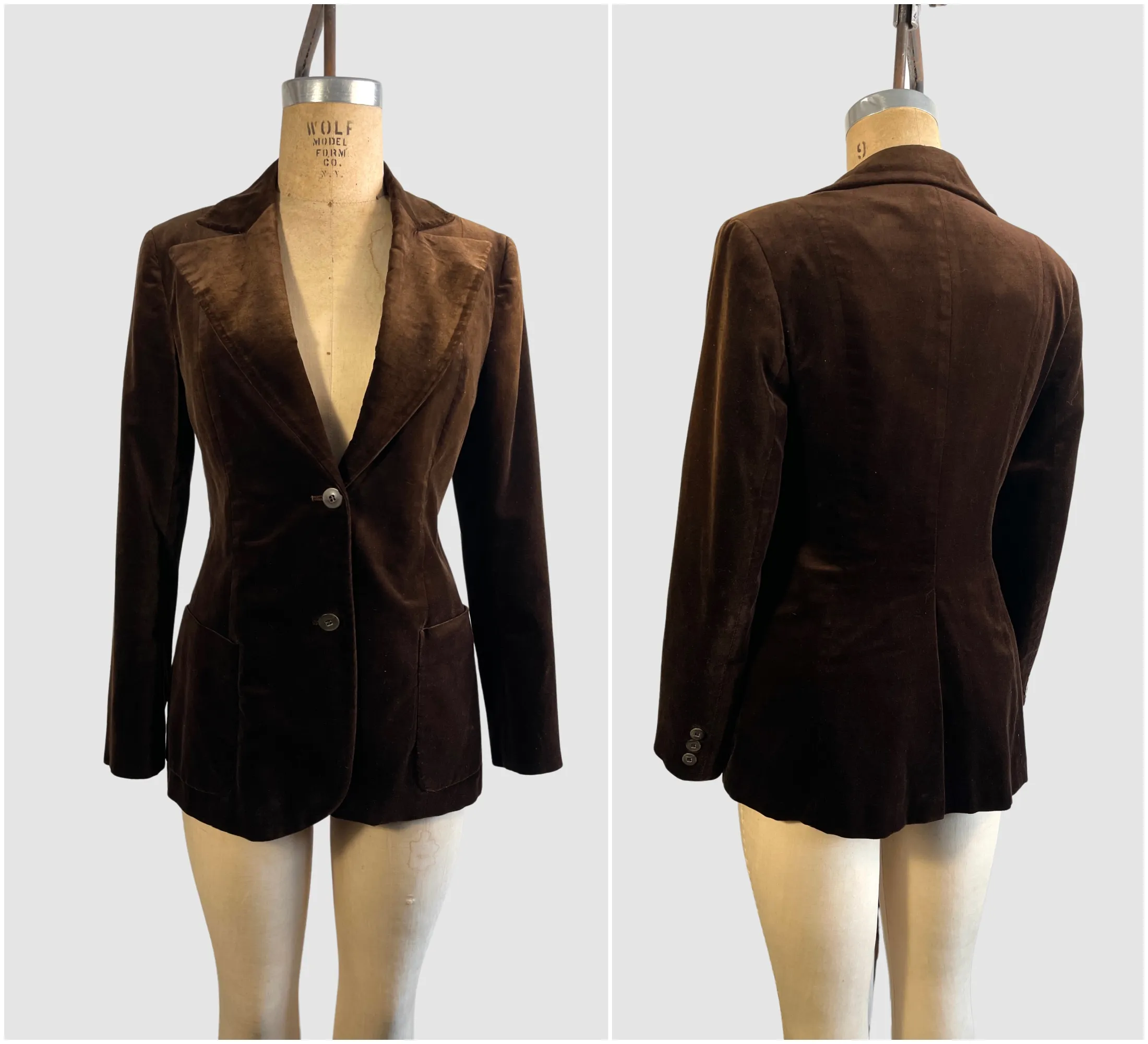 VELVET CRUSH 70s SIR For Her Pant Suit • Small Medium