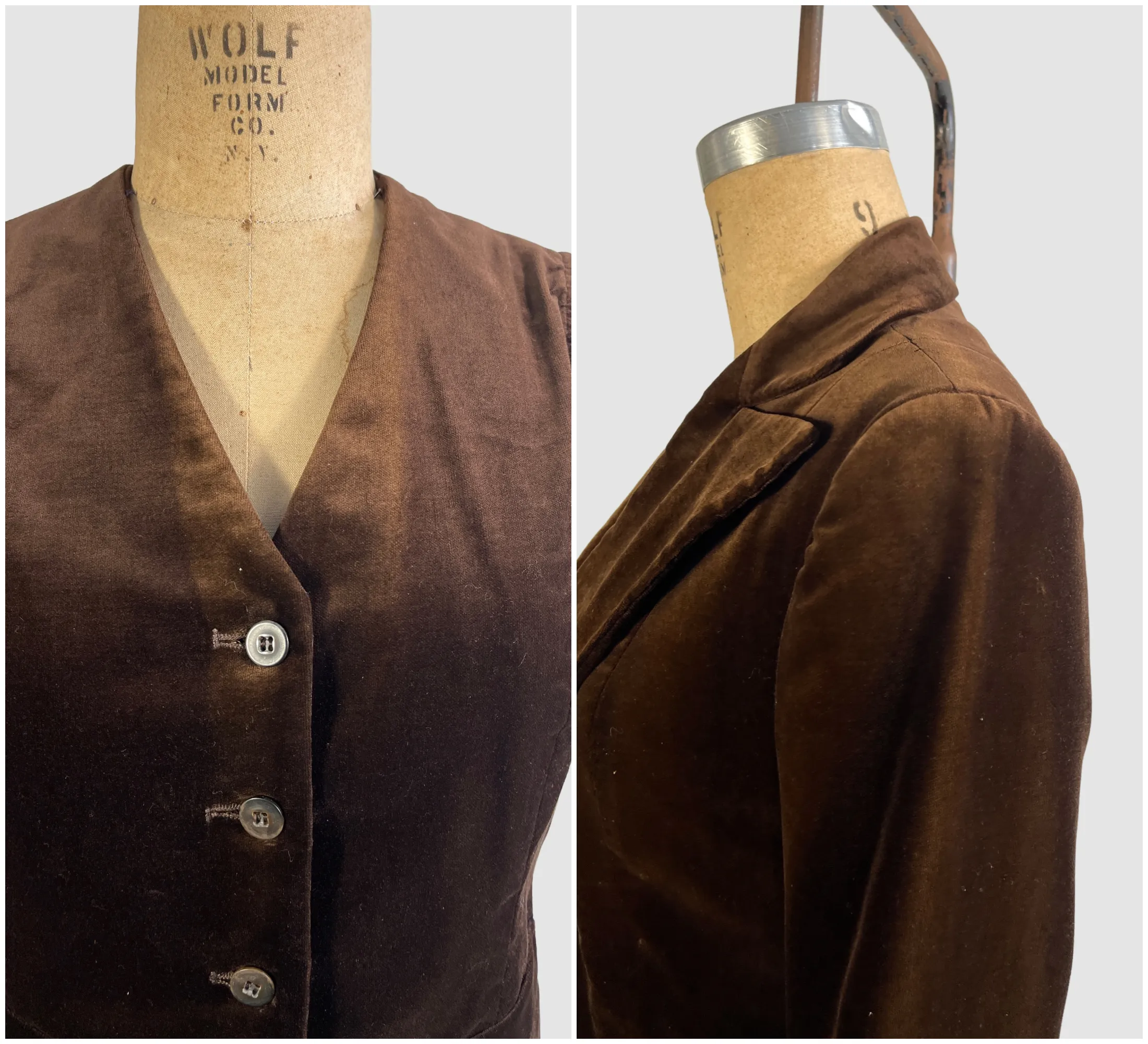 VELVET CRUSH 70s SIR For Her Pant Suit • Small Medium