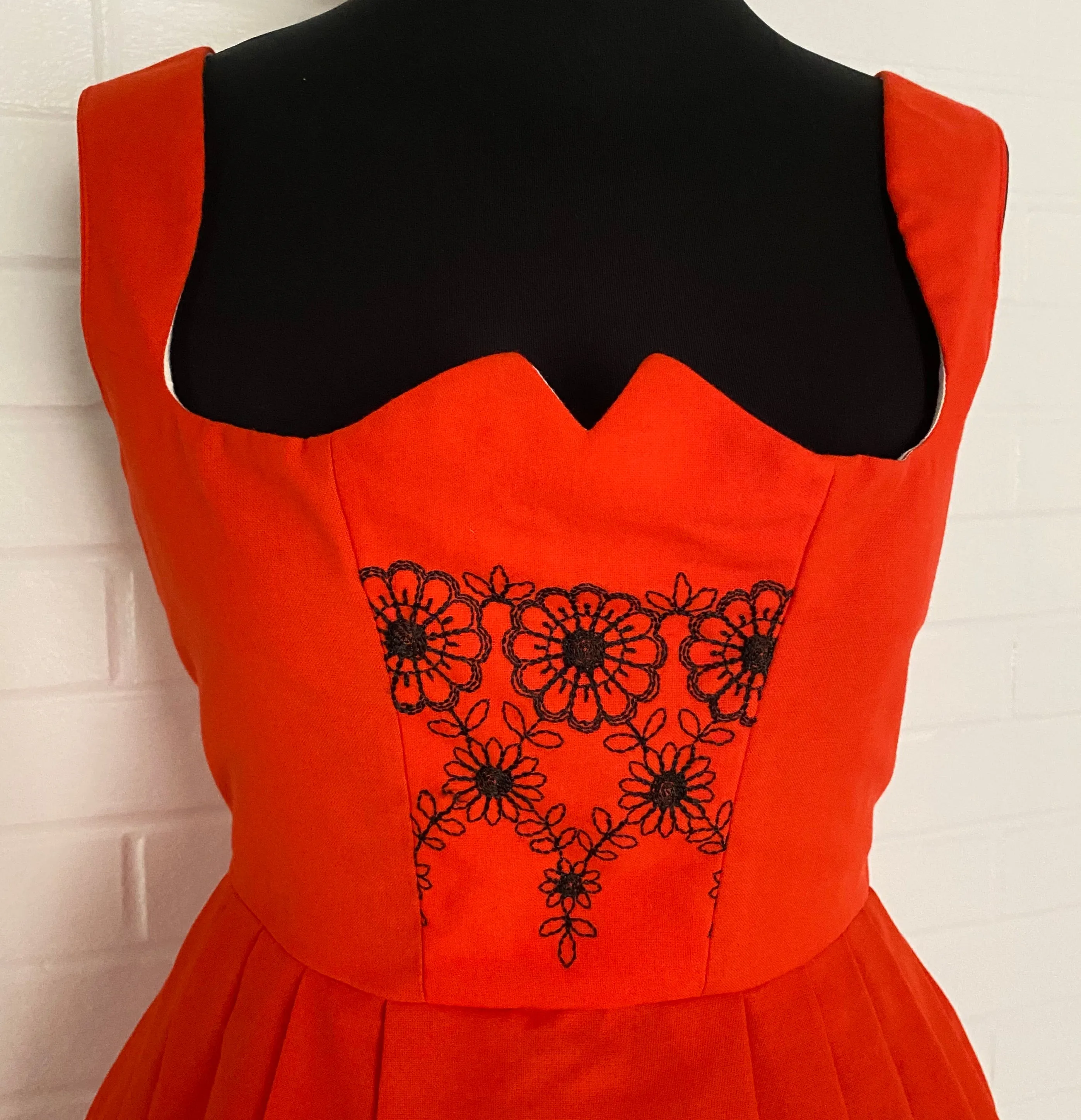 Vintage Drindl Dress from Tegernsee, Germany