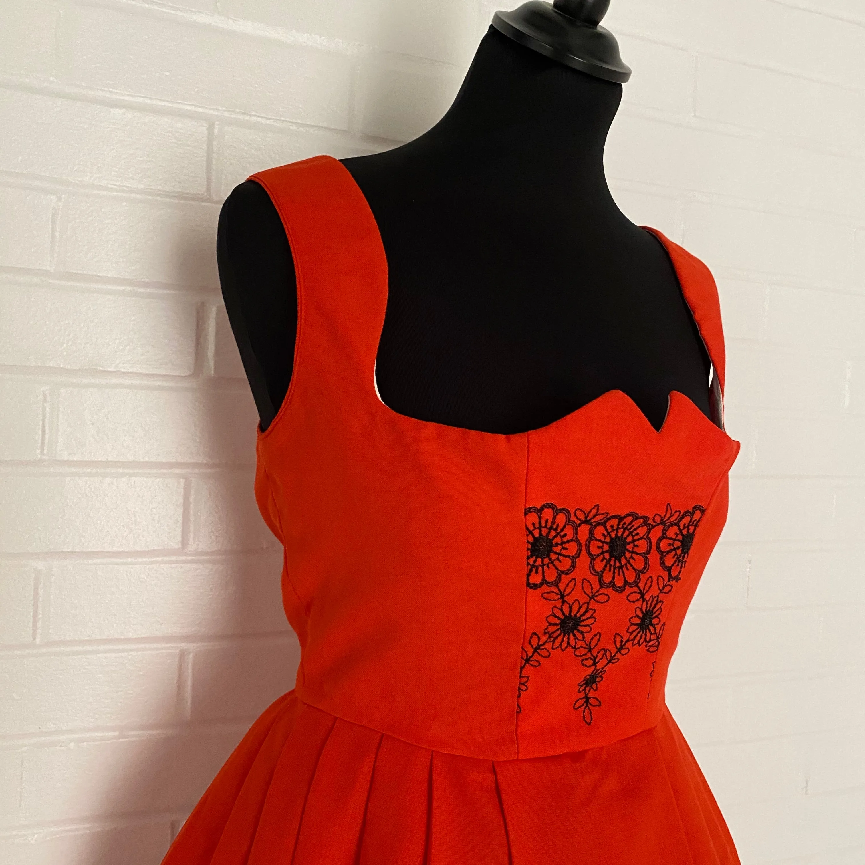 Vintage Drindl Dress from Tegernsee, Germany