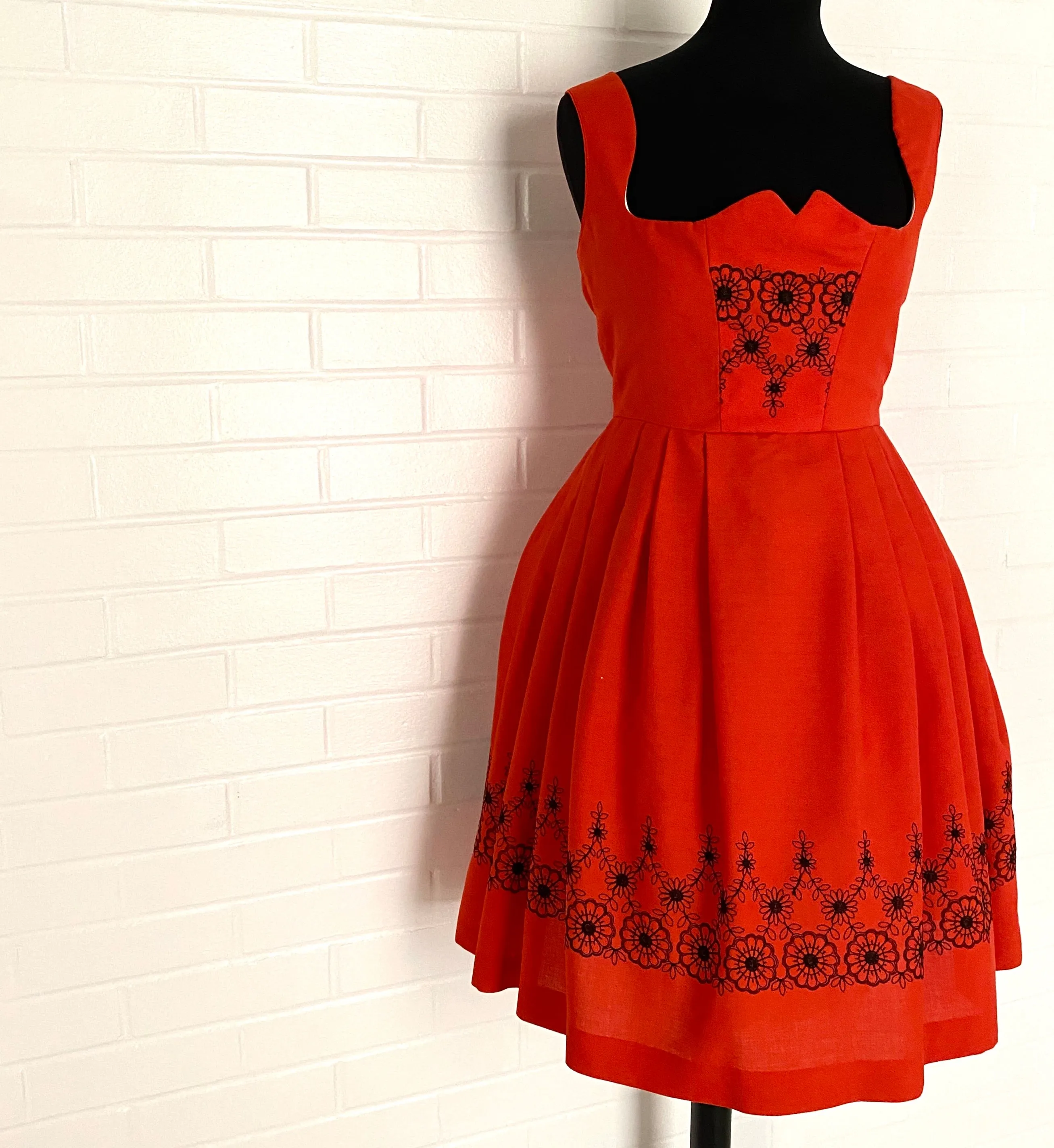 Vintage Drindl Dress from Tegernsee, Germany