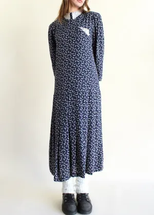 Vintage Floral Dress D0337