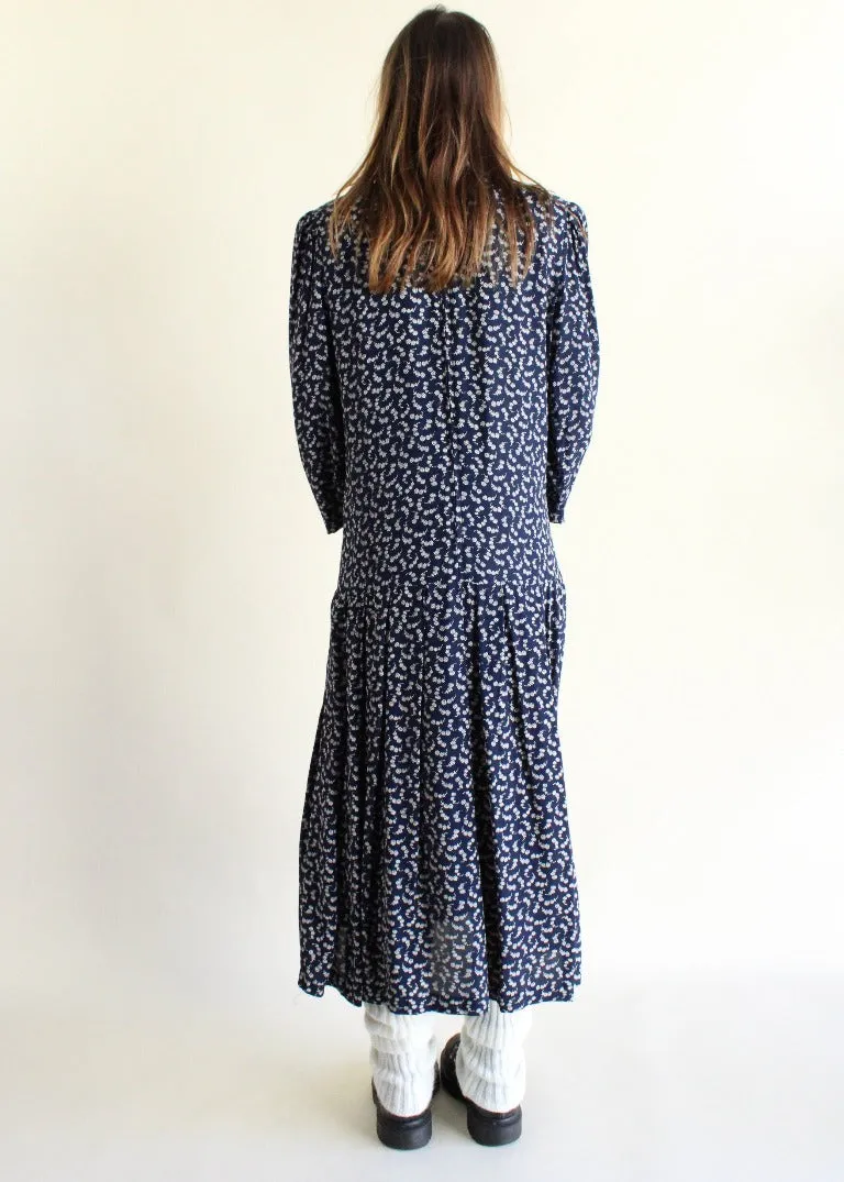 Vintage Floral Dress D0337