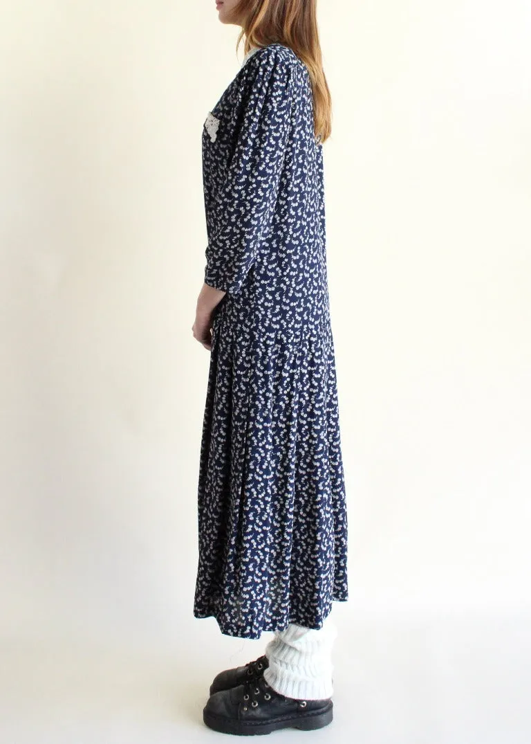 Vintage Floral Dress D0337