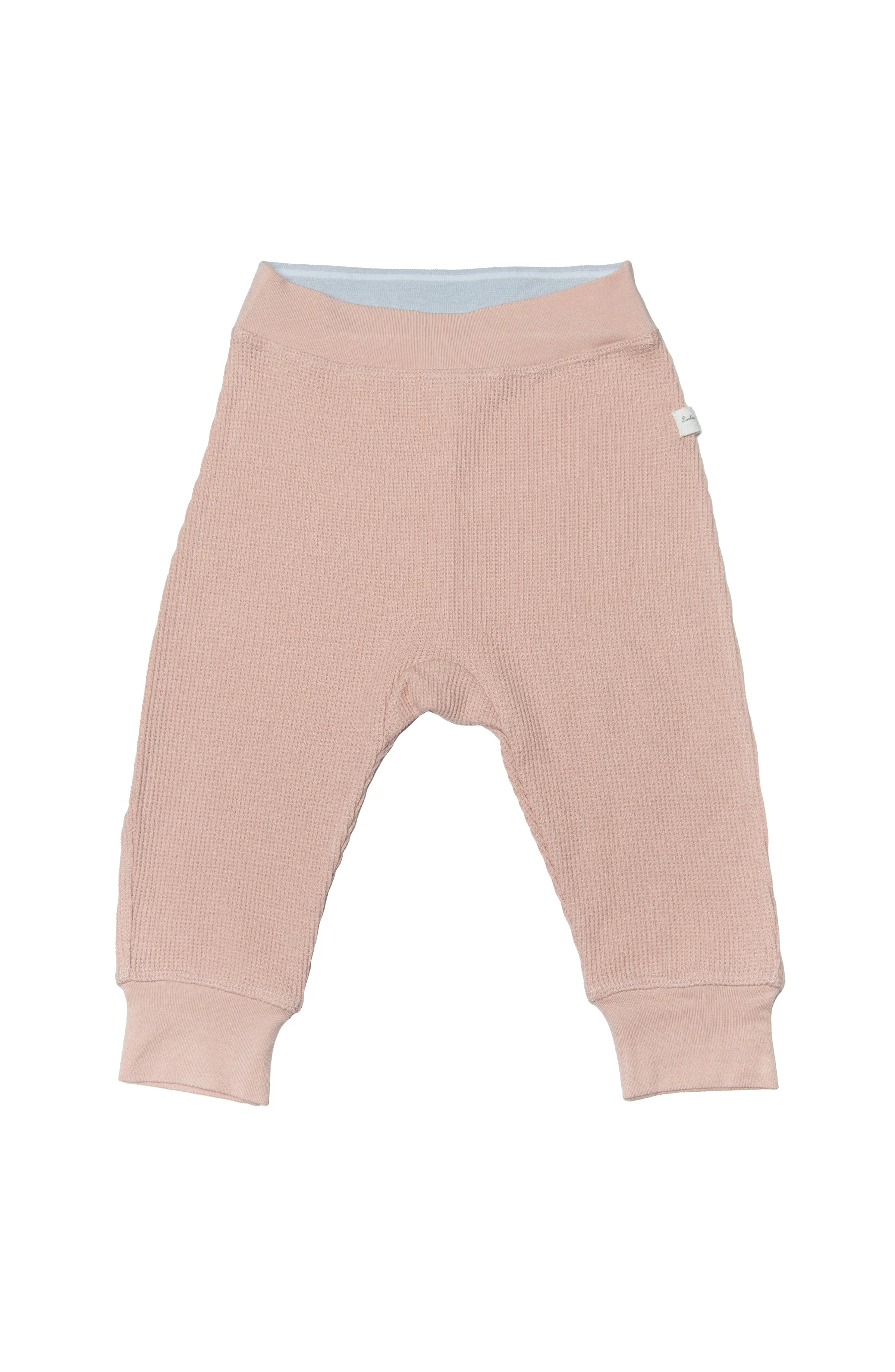 Waffle Baby Pants - Rose Smoke
