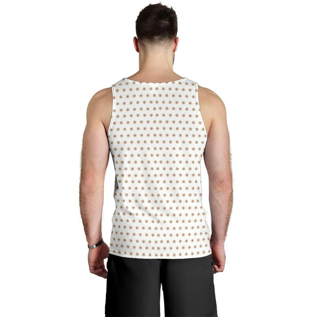 White and Rainbow Polka Dot - Tank