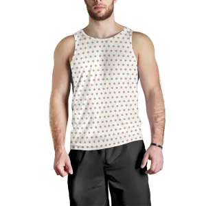 White and Rainbow Polka Dot - Tank