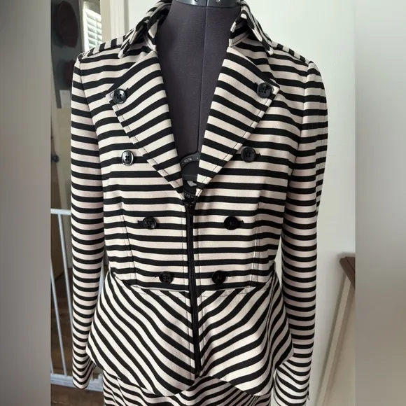 White House Black Market Blazer and Skirt peplum set