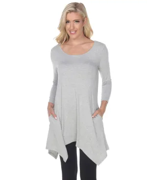 White Mark Women's Makayla Knit Tunic Top 1302-10-S