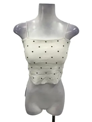 White Polka Dot Cami Top