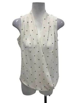 White Polka Dot Top