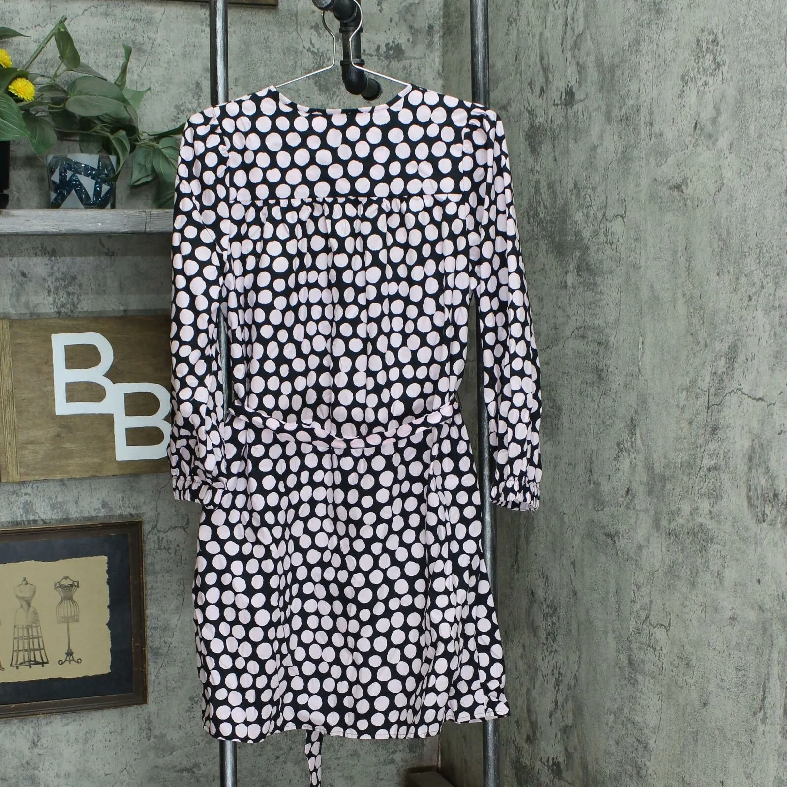 Who What Wear Women's Puff 3/4 Sleeve Shirt Dress
