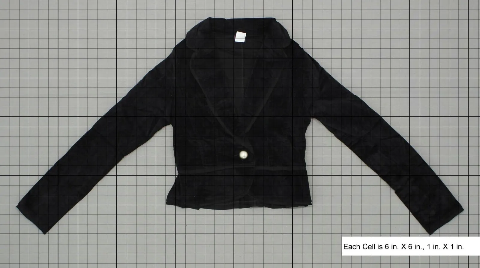 Wina Coat Women's Chiffon Trimmed Corduroy Fitted Blazer Black Small