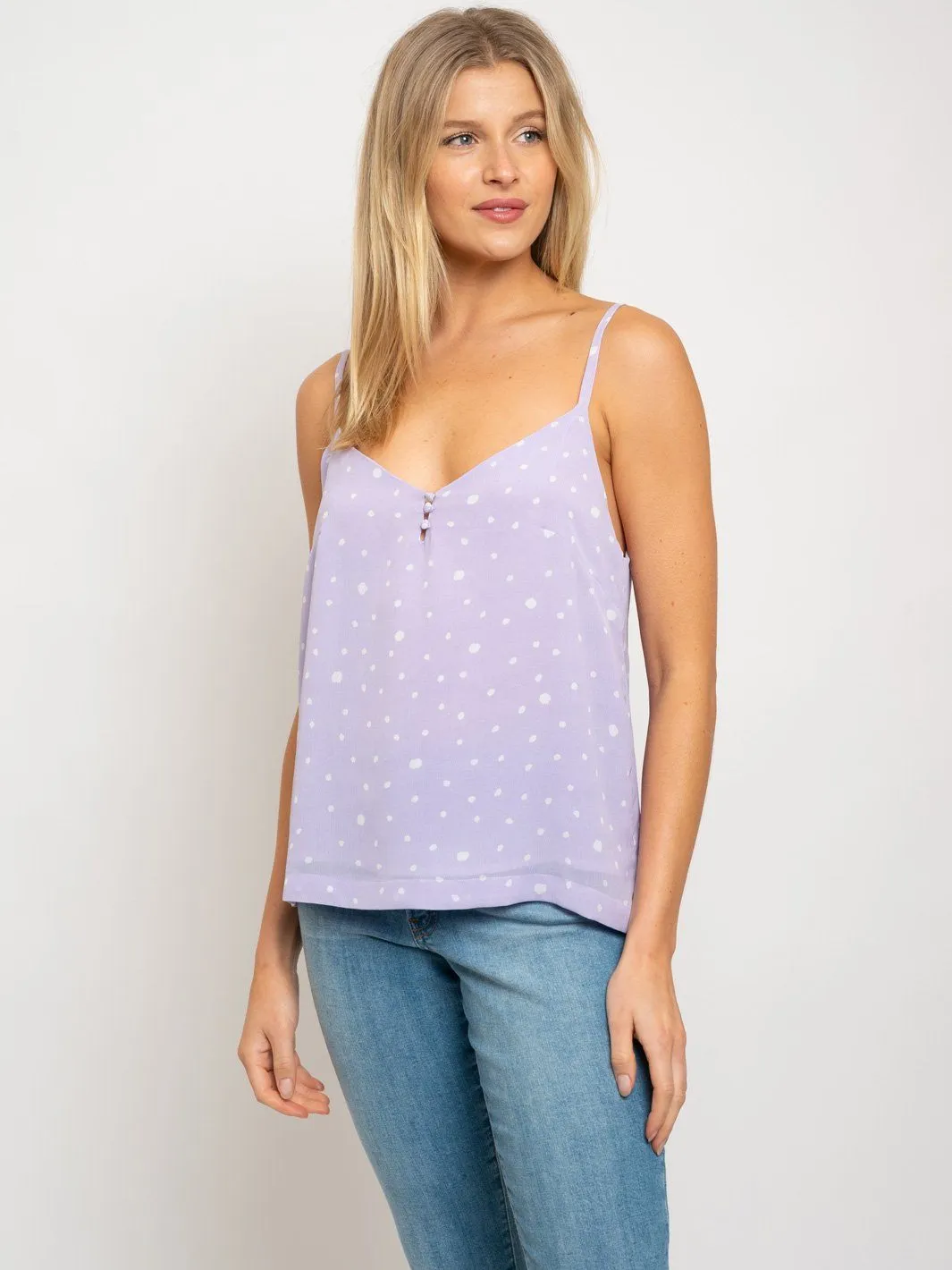 WOMEN'S POLKA DOTS TOP