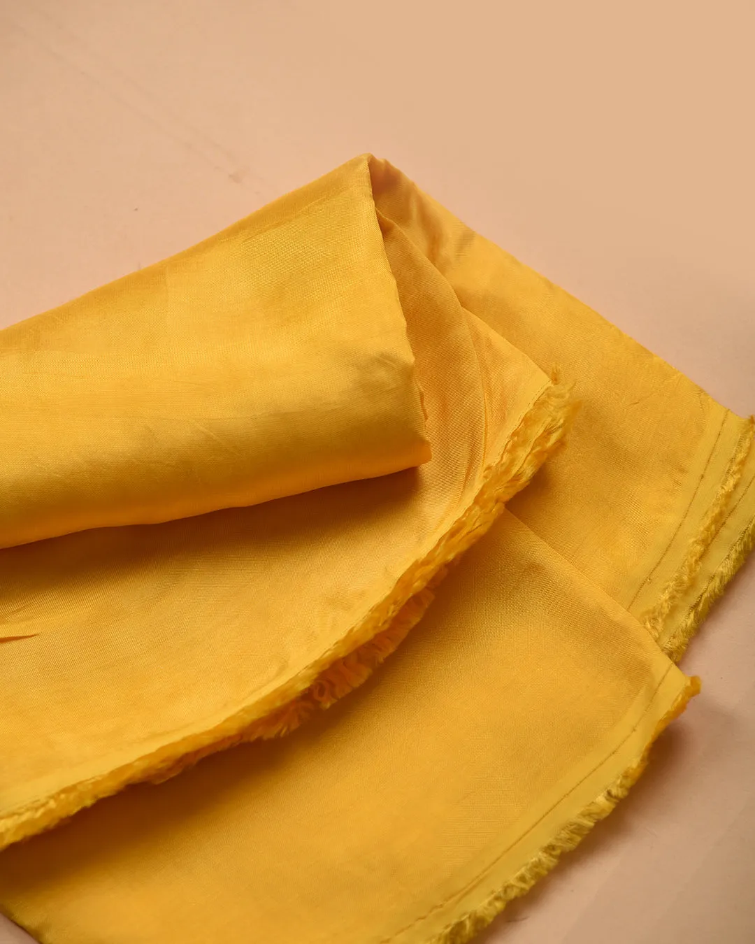 Yellow Silk Viscose Woven With Embroidery Unstitched Suit Fabric Set WIth Silk Banarasi Woven Dupatta