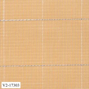 Yellow Tan with White Checked Windowpane Vest