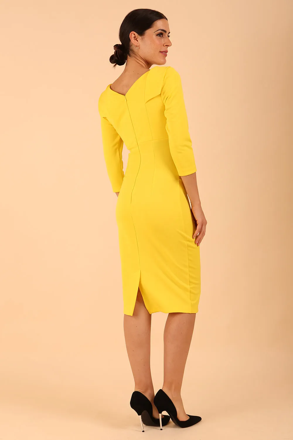 York 3/4 Sleeve Pencil Dress