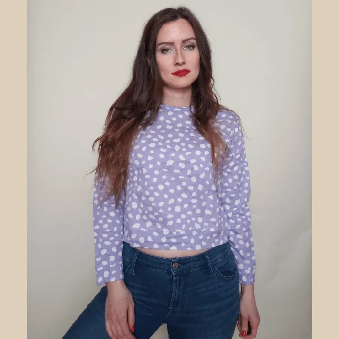 Yorkville Polka Dot Organic Cotton Longsleeve Top