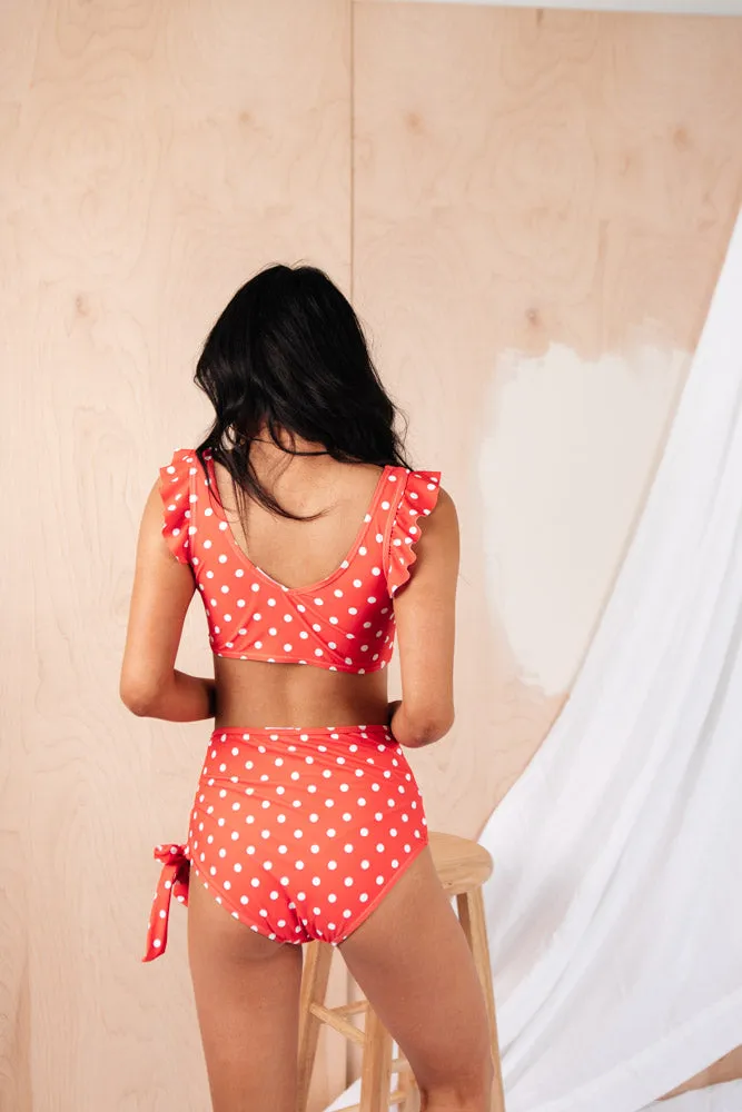 You A Cutie Polka Dot Swim Top