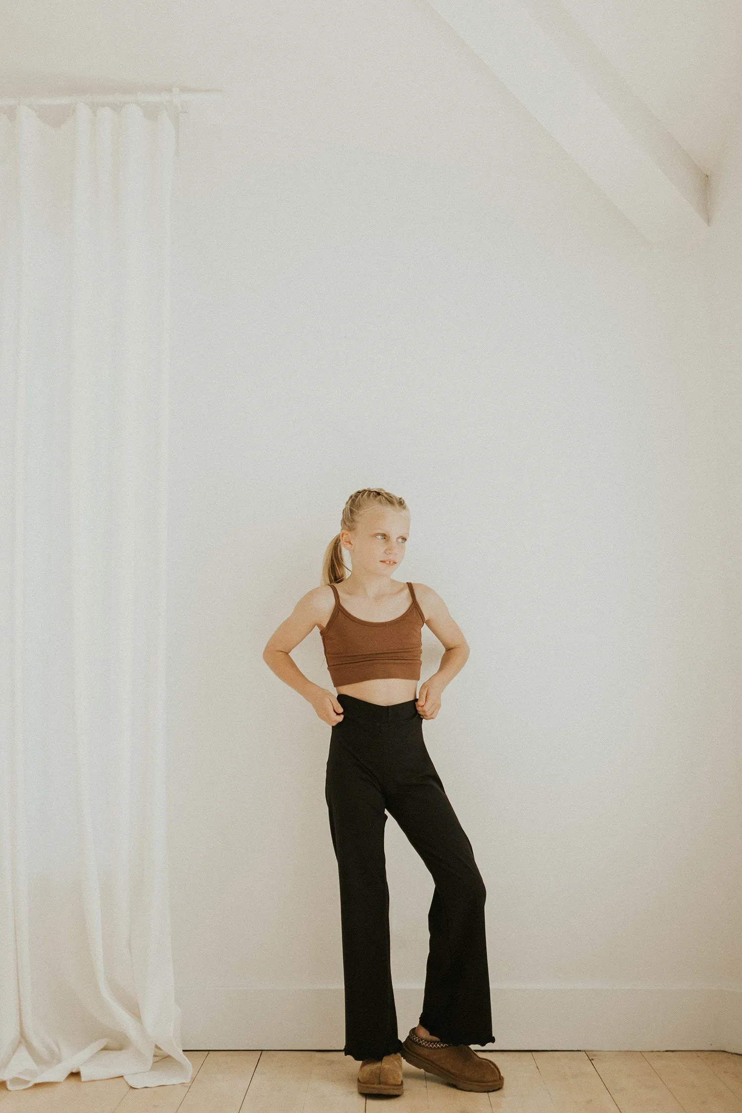 Youth Lettuce Hem Pants