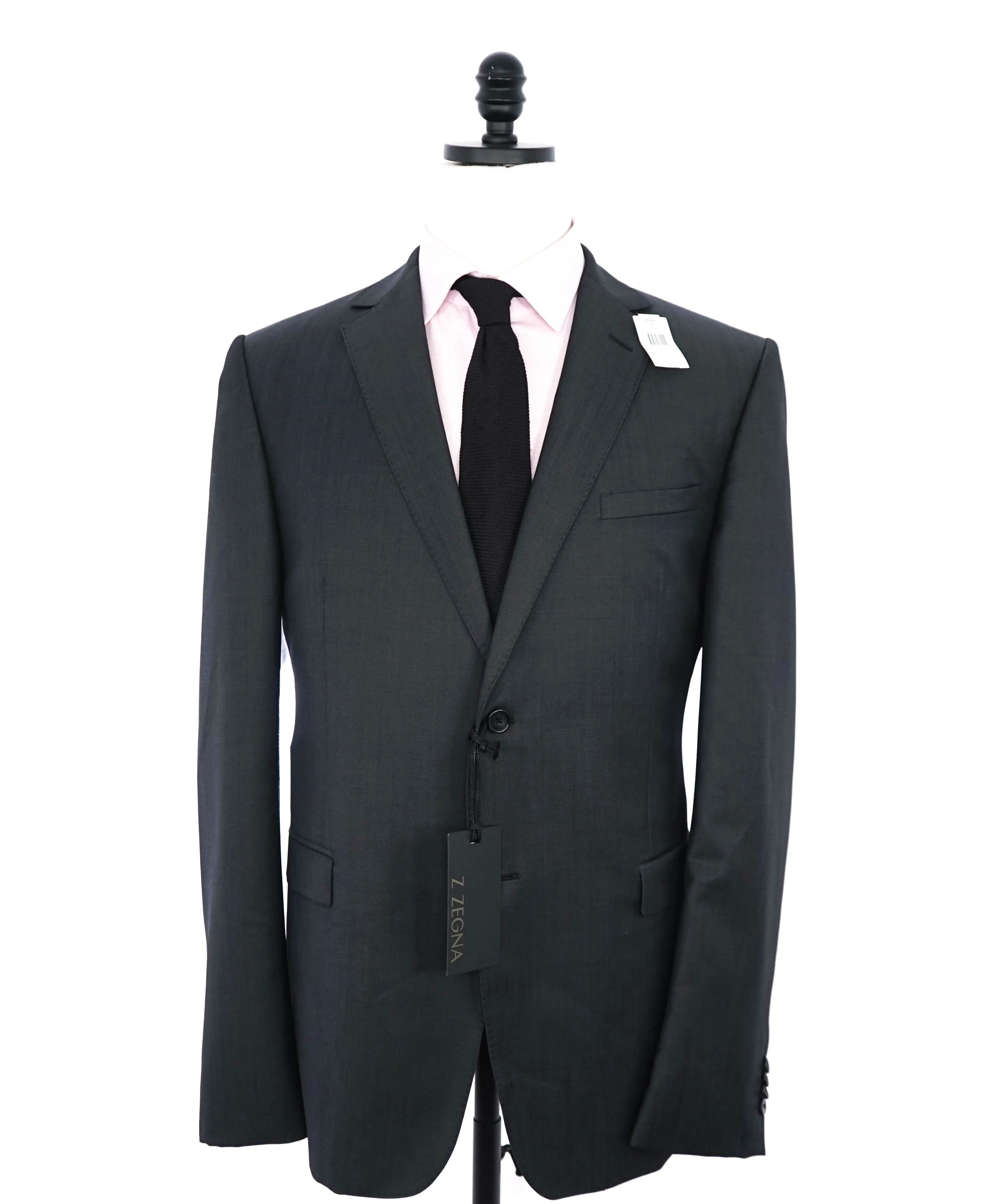 Z ZEGNA - MOHAIR/WOOL Blend Gray Slim Wool Suit - 46R
