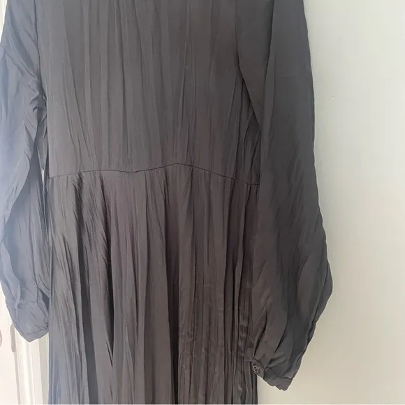 Zara The Tina Dress Black Pleated