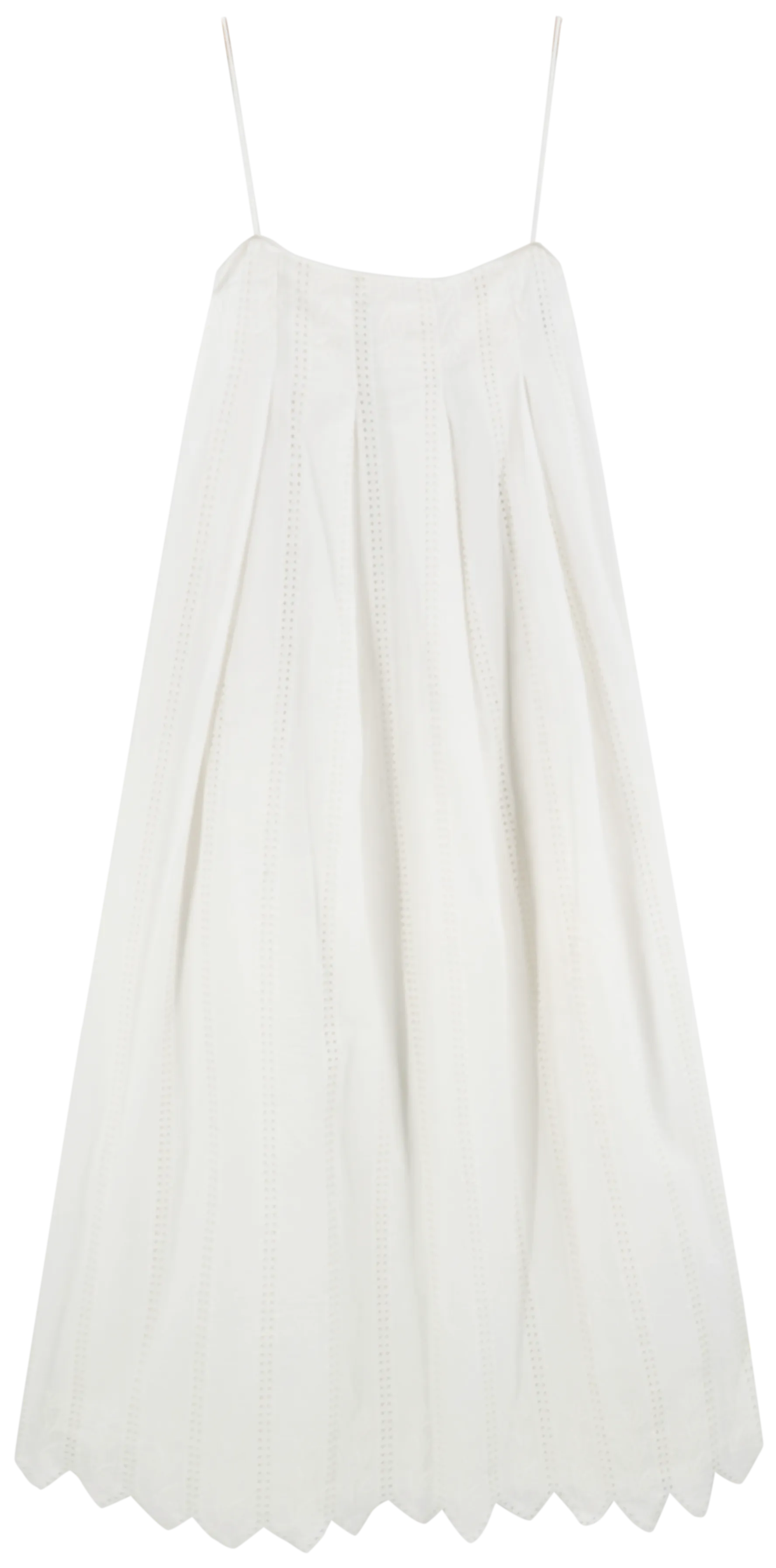 Zuma Dress in White Vine Eyelet